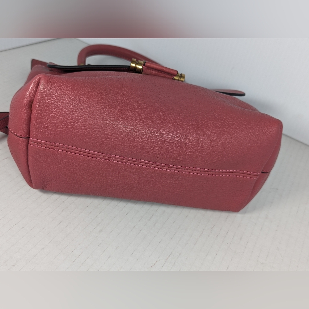 Lanvin mauve pink essential Smooth Calfskin Top Handle Shoulder Bag - Picture 6 of 10
